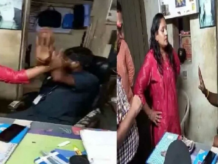 Marathi actress beats watchman for not recognizing Raj Thackeray, crime against three after video goes viral | राज ठाकरेंना न ओळखल्याने मराठी अभिनेत्रीकडून चौकीदाराला मारहाण, व्हिडिओ व्हायरल झाल्यावर तिघांविरुद्ध गुन्हा