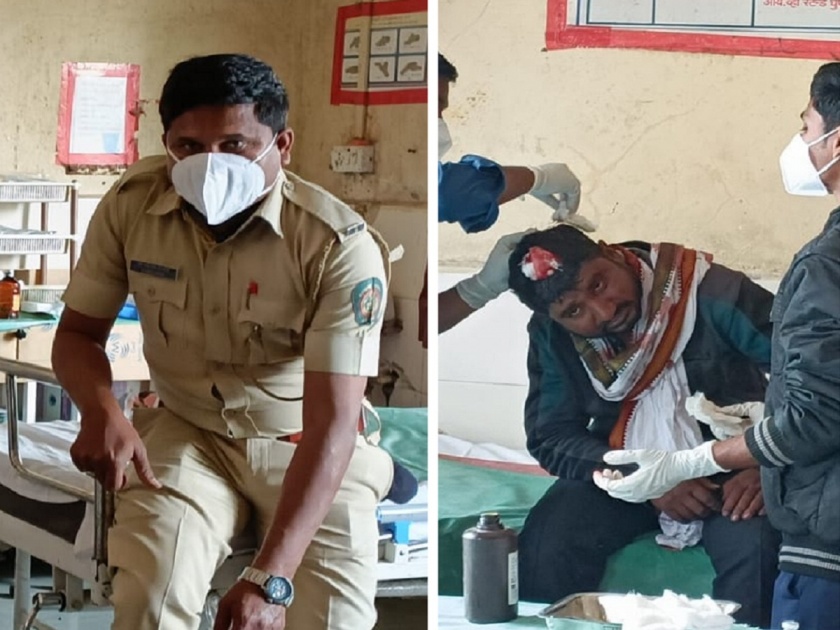 Villagers-Forest Department conflict erupted; Stone pelting by villagers while removing encroachments; Squad fire in the air | ग्रामस्थ-वनविभाग संघर्ष पेटला; अतिक्रमण काढताना ग्रामस्थांकडून दगडफेक; पथकाचा हवेत गोळीबार