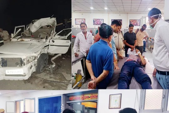 Accident: A tragic accident on the way to Devdarshan, Six Killed | Accident : देवदर्शनाला जाताना भीषण अपघात, भरधाव बोलेरो मागून ट्रकवर आदळली, उडाल्या चिंधड्या, ६ जणांचा मृत्यू