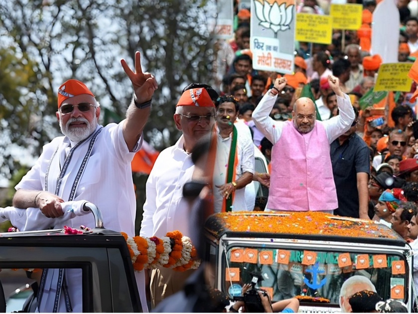 Gujarat Results 2022 PM Narendra Modi and Amit Shah rallies and seats win | Gujarat Results 2022 : मेहनत का फल...!; गुजरात जिंकण्यासाठी मोदी-शाह जोडीचा जबरदस्त प्रचार, सभांचा आकडाच सांगेल विजयाचं रहस्य