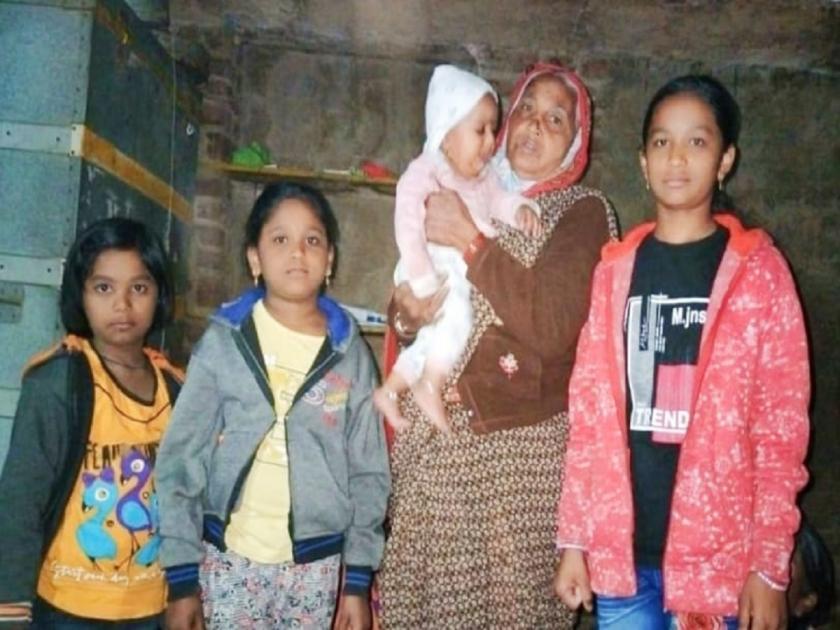 An accident and three girls, 8 month old boy orphaned; Grandma pleaded for help | एक अपघात अन् तीन मुली, तान्हुला झाला अनाथ; आजीने मदतीसाठी केली आर्जव