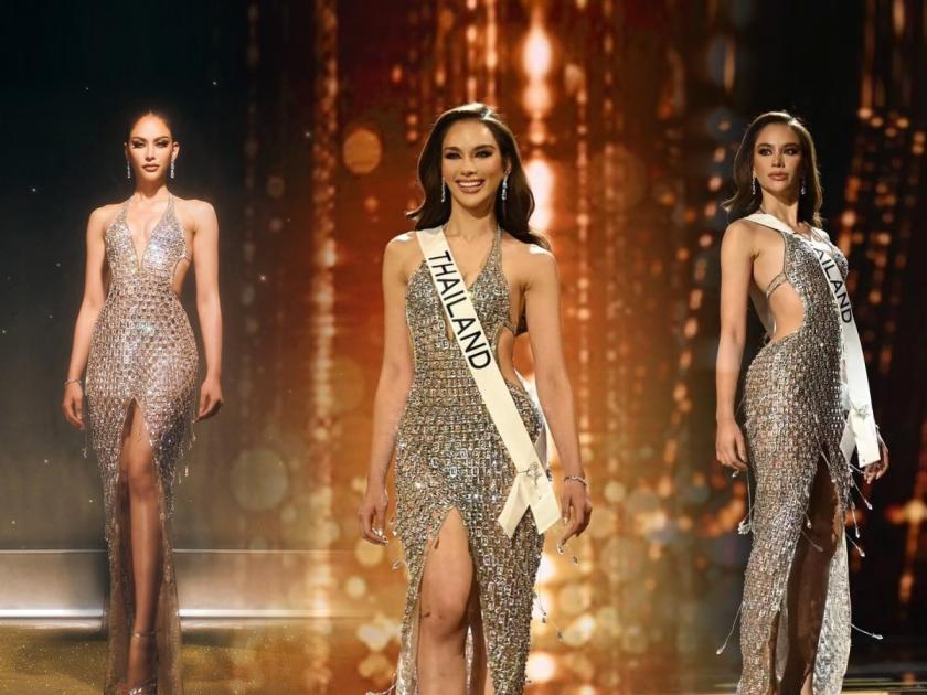 miss thailand look went viral after she participate in miss universe 2023 with can pull tab dress | Video - जबरदस्त! कचऱ्यापासून बनवला अप्रतिम ड्रेस; Miss Universe च्या रॅम्पवर अवतरली सुंदरा