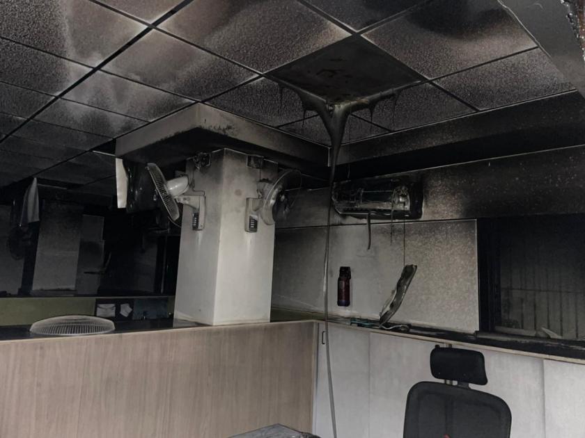 Fire at the office of 'Finance' in Garkheda area; The vigilance of the police on patrol averted disaster | गारखेडा परिसरात ‘फायनान्स’च्या कार्यालयास आग; गस्तीवरील पोलिसांच्या सतर्कतेने अनर्थ टळला