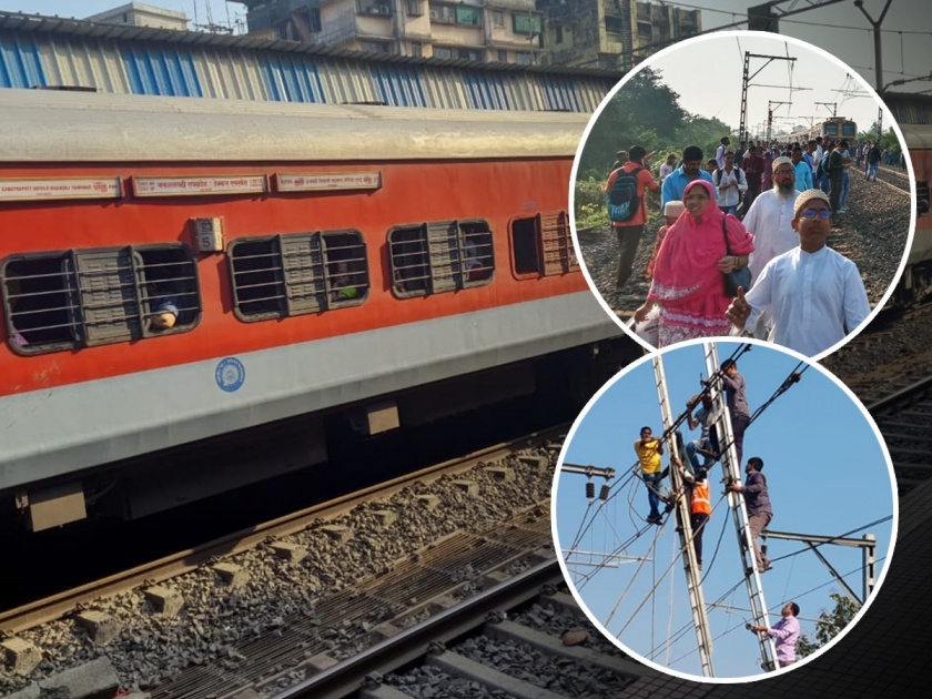 Mumbai-Badlapur-karjat Local Update: Even after two hours, train service stopped between vangani and Badlapur; Other trains including Sinhagad were also stopped | दोन तास झाले तरी वांगणी-बदलापूर दरम्यान रेल्वेसेवा ठप्प; सिंहगडसह इतर रेल्वे गाड्याही खोळंबल्या