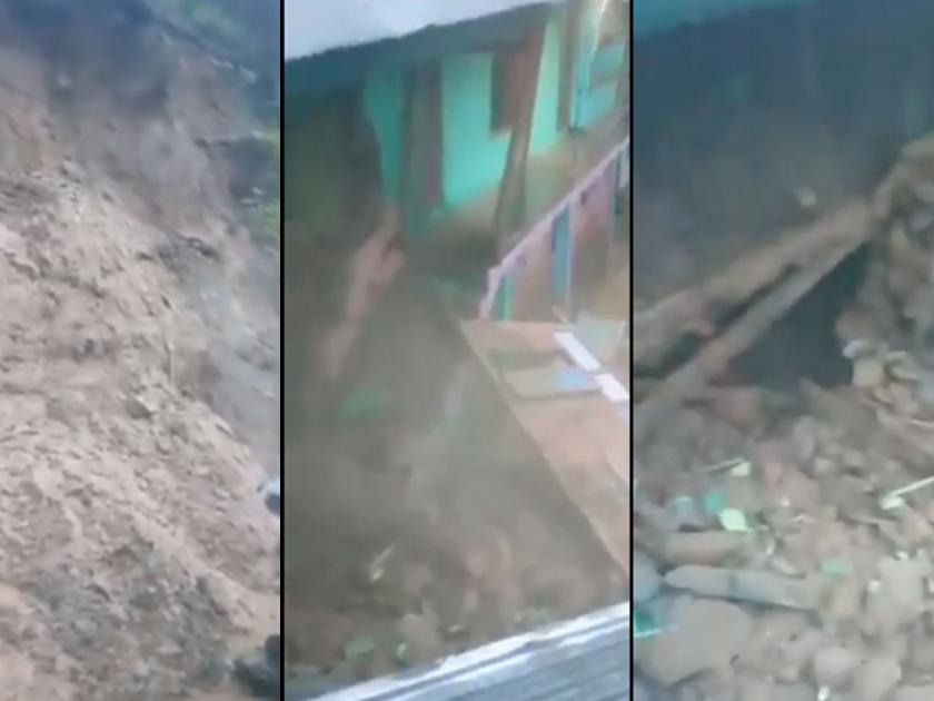 Jammu and Kashmir landslide many houses collapsed due to landslide in poonch | हाहाकार! जम्मू-काश्मीरमध्ये पावसाचा प्रकोप, पुंछमध्ये भूस्खलन; अनेक घरं कोसळली, शाळा बंद