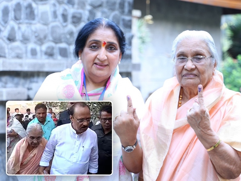 lok sabha election 2024 Deputy Chief Minister Ajit Pawar responded to Srinivas Pawar's allegation | 'मेरी माँ मेरे साथ है'... मतदानादिवशीच आईला सोबत आणलं, अजित पवारांचं श्रीनिवास पवारांना प्रत्युत्तर