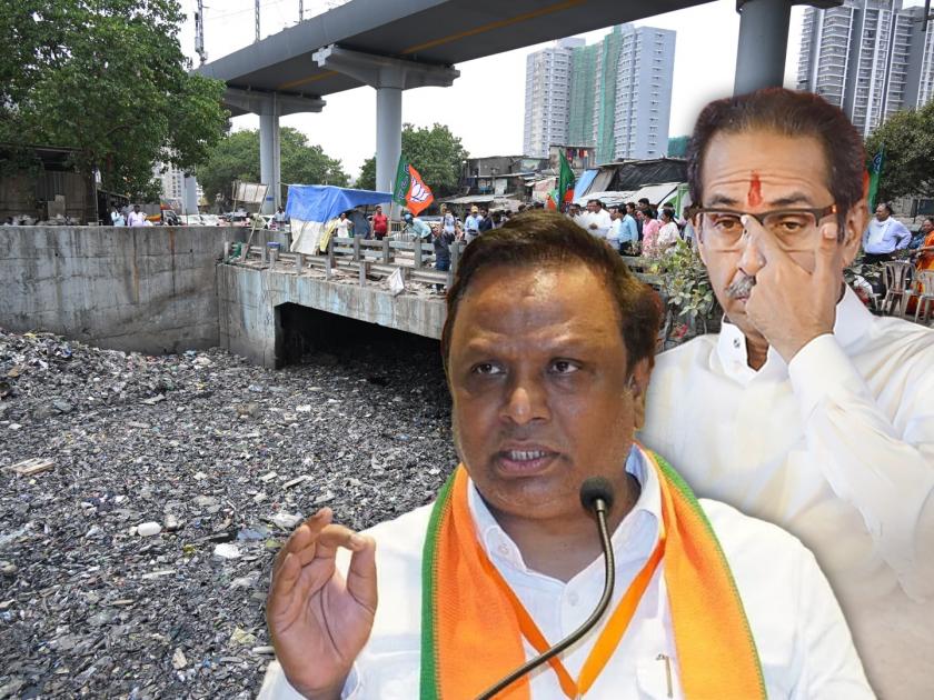 BJP Ashish Shelar Slams Uddhav Thackeray Over Cleaning drains in mumbai | Ashish Shelar : "उद्धव ठाकरे लंडनच्या नालेसफाईची पाहणी करायला गेलेत का?"; आशिष शेलारांचा खोचक सवाल