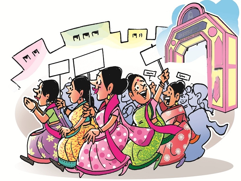 Most of the women corporators are like rubber stamp in Aurangabad Municipality | बहुतांश नगरसेविका ठरल्या कळसूत्री बाहुल्या;महिलांचे प्रश्न अनुत्तरितच