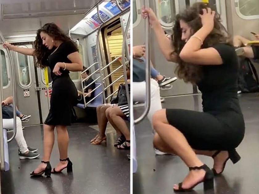 Video: Woman's selfie photoshoot in train goes viral in social media | Video : चालत्या ट्रेनमध्ये 'या' महिलेने असं काही केलं की, सोशल मीडिया यूजर्सच्या तोंडी फक्त तिचेच नाव!