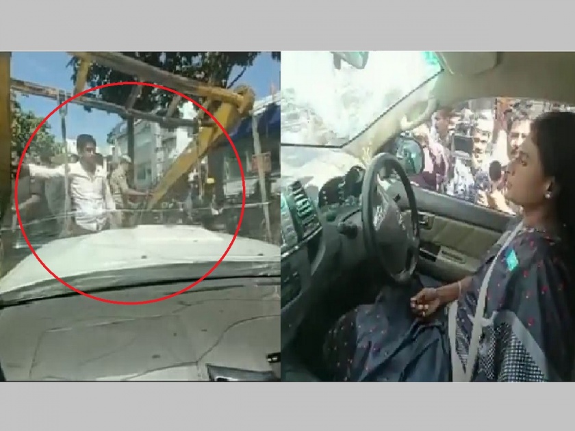 Telangana: CM YS Jagan Mohna Reddy's sister YS Sharmila taken by police with car | Telangana: मुख्यमंत्र्यांच्या बहिणीला पोलिसांनी कारसह उचलून नेले, तेलंगणात नेमकं काय सुरू आहे..?