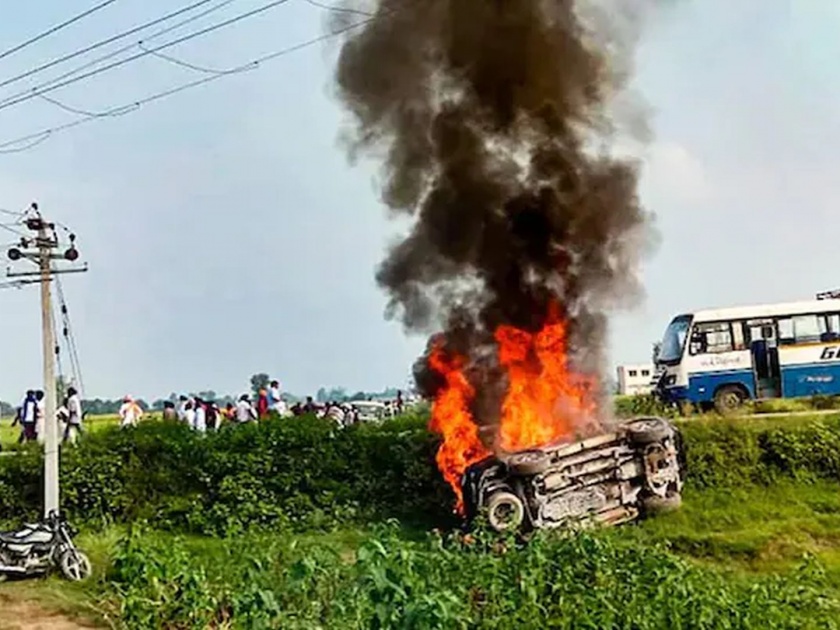 Lakhimpur Violence: nephew of a former Congress MP in a convoy of vehicles; InjurED claim | Lakhimpur Violence: लखीमपूर: वाहनांच्या ताफ्यात काँग्रेसच्या माजी खासदाराचा पुतण्या होता; जखमीचा दावा