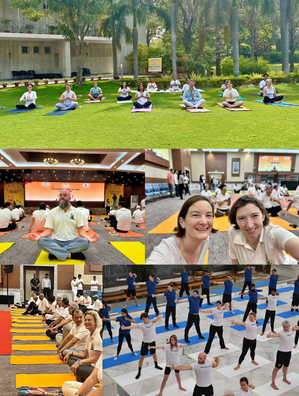 Foreign diplomats hail Yoga as priceless gift from India to entire ...