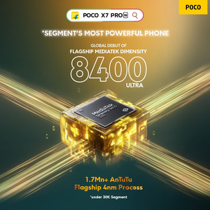 POCO X7 Pro 5G sets new benchmark with debut of MediaTek Dimensity 8400 Ultra Chipset in X Series - Lokmat Times