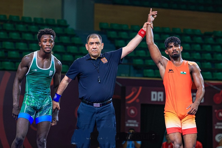 U23 Asian Wrestling C’ships: Sagar, Suraj through to finals on first day
