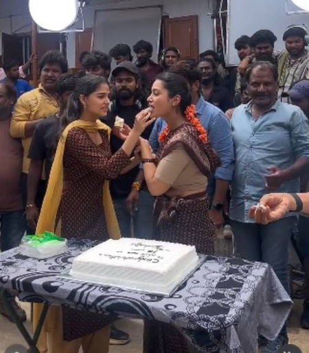 Chiranjeevi's #Mega158 unit celebrates Nivetha Pethuraj's completion of 10 years in the film industry!