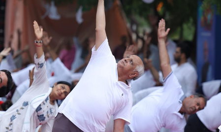 level yoga day event tomorrow