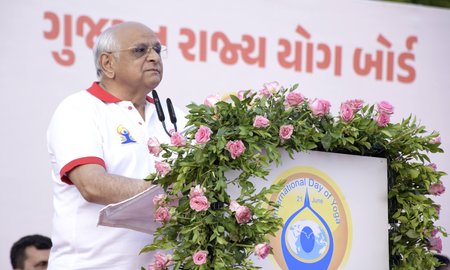 Minute Yoga City’: Gujarat CM announces on Yoga Day