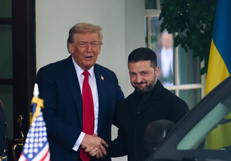 'Holding his own': Trump calls Zelensky 'courageous'