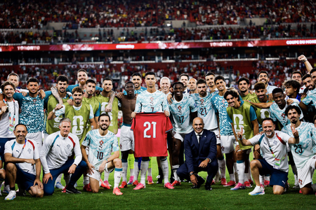 Ronaldo puts on No. 21 shirt to honour Diogo Jota after Portugal's win