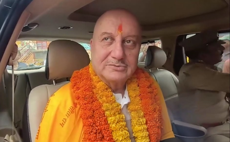 Anupam Kher offers prayers at Ram Mandir in Ayodhya amid donation controversy