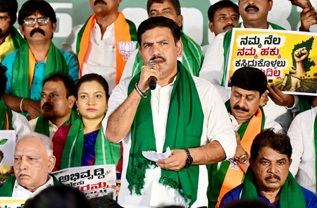 K'taka BJP chief writes to Tamil Nadu CM, seeks cooperation on Cauvery, Mekedatu