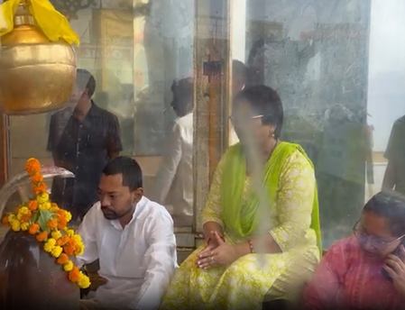 Nishant Kumar celebrates his 45th birthday with prayers at Patna's Mahavir temple