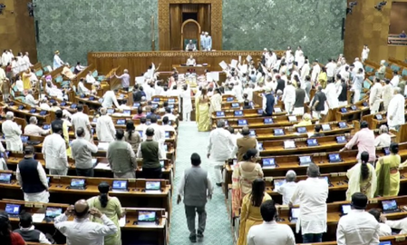 minute after reconvening amid Oppn's NEET uproar