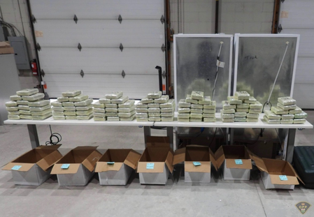 border drug network, seizes nearly C$140 million worth of narcotics