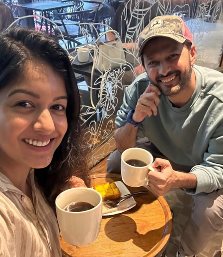 Ishita Dutta, Vatsal Sheth steal a quiet coffee date amid son's hospitalisation stress
