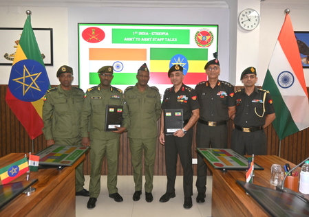 India, Ethiopia Strengthen Military Ties with Inaugural Army Staff Talks
