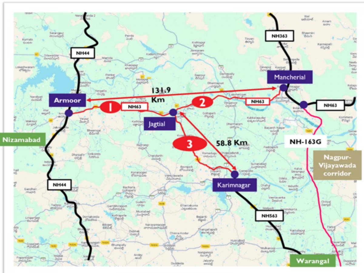 Cabinet approves widening of NH-63 Armoor-Mancherial section under ...