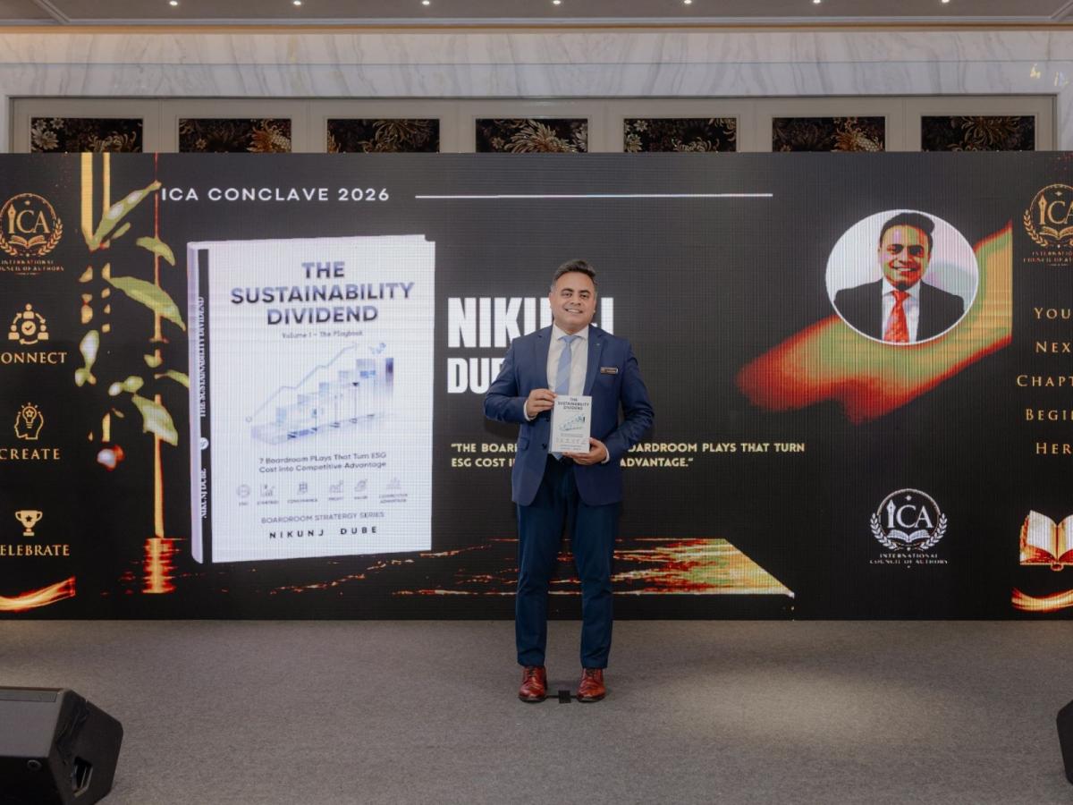 Mr. Nikunj Dube Unveiled His Debut Book The Sustainability Dividend at ...