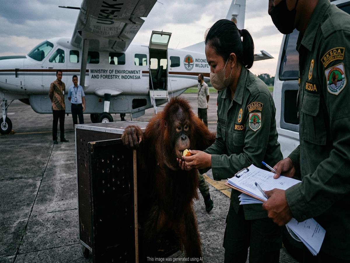 Rescued Orangutan Baby Sent Back to Indonesia from India - www ...