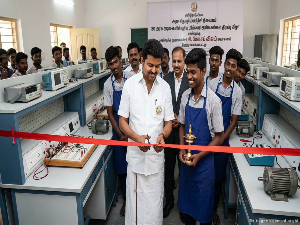 Tamil Nadu CM Stalin Inaugurates Advanced Electrical Labs in 30 ITIs ...