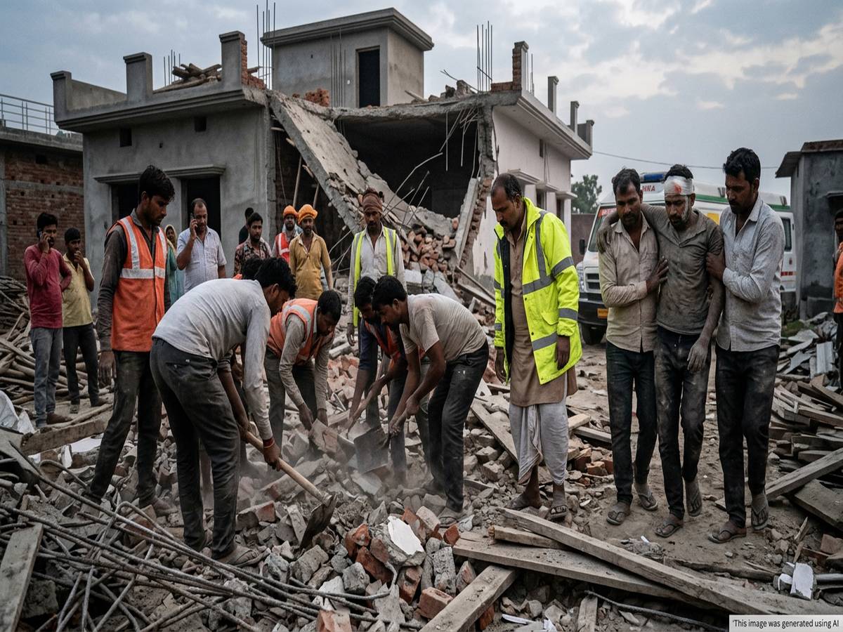 Pier Collapse Unnao Building Collapse: Two Labourers Dead, One Injured During ...