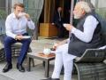 PM Modi, French President Macron's 'chai pe charcha' at G7 sidelines - Hindi News | PM Modi, French President Macron's 'chai pe charcha' at G7 sidelines | Latest national News at Lokmattimes.com