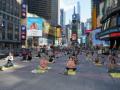 NYC, rising from Covid restrictions, celebrates Yoga Day - Hindi News | NYC, rising from Covid restrictions, celebrates Yoga Day | Latest international News at Lokmattimes.com