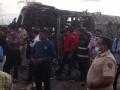 Tyre burst suspected to have caused Maha bus tragedy - Hindi News | Tyre burst suspected to have caused Maha bus tragedy | Latest national News at Lokmattimes.com