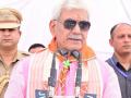 J&K L-G reviews Amarnath Yatra preparations through Baltal route - Hindi News | J&K L-G reviews Amarnath Yatra preparations through Baltal route | Latest politics News at Lokmattimes.com
