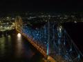 Howrah Bridge dazzles in Olympic colours - Hindi News | Howrah Bridge dazzles in Olympic colours | Latest other-sports News at Lokmattimes.com