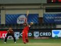 50s from Padikkal, de Villiers power RCB to 163 against SRH - Hindi News | 50s from Padikkal, de Villiers power RCB to 163 against SRH | Latest cricket News at Lokmattimes.com