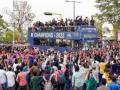 Gujarat Titans hold roadshow in Ahmedabad to celebrate IPL 2022 triumph - Hindi News | Gujarat Titans hold roadshow in Ahmedabad to celebrate IPL 2022 triumph | Latest cricket News at Lokmattimes.com
