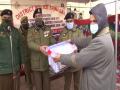 J&K Police organises COVID-19 awareness camp, distributes safety kits to BPL families - Hindi News | J&K Police organises COVID-19 awareness camp, distributes safety kits to BPL families | Latest national News at Lokmattimes.com