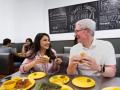 Tim Cook relishes vada pav with 'Dhak Dhak' sensation Madhuri - Hindi News | Tim Cook relishes vada pav with 'Dhak Dhak' sensation Madhuri | Latest technology News at Lokmattimes.com