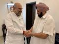 Delhi: Captain Amarinder Singh visits Amit Shah's residence - Hindi News | Delhi: Captain Amarinder Singh visits Amit Shah's residence | Latest politics News at Lokmattimes.com