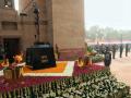 Inverted Rifle and Helmet, symbol of fallen soldiers at India Gate shifted to National War Memorial - Hindi News | Inverted Rifle and Helmet, symbol of fallen soldiers at India Gate shifted to National War Memorial | Latest national News at Lokmattimes.com
