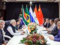 PM Modi holds bilateral discussions with South African president Cyril Ramaphosa - Hindi News | PM Modi holds bilateral discussions with South African president Cyril Ramaphosa | Latest politics News at Lokmattimes.com
