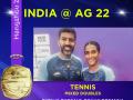Asian Games: Rohan Bopanna, Rutuja Bhosale win gold in mixed doubles - Hindi News | Asian Games: Rohan Bopanna, Rutuja Bhosale win gold in mixed doubles | Latest tennis News at Lokmattimes.com
