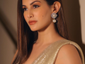 Check Out: Amyra Dastur Shimmers in a Golden Saree; Says ‘Winging It – Life, Eyeliner, Everything’ - Hindi News | Check Out: Amyra Dastur Shimmers in a Golden Saree; Says ‘Winging It – Life, Eyeliner, Everything’ | Latest entertainment News at Lokmattimes.com