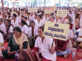 Over 9,000 nurses & paramedics in Karnataka go on indefinite strike, health services disrupted - Hindi News | Over 9,000 nurses & paramedics in Karnataka go on indefinite strike, health services disrupted | Latest health News at Lokmattimes.com
